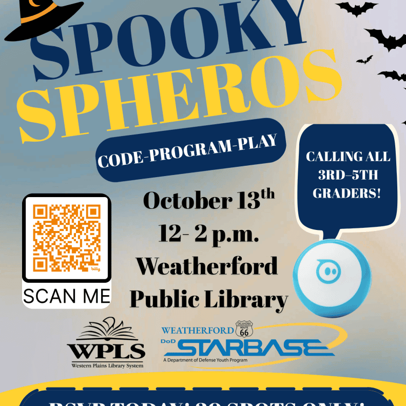 Event Flyer for Spooky Spheros.